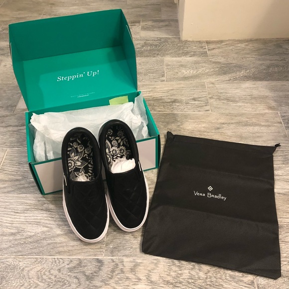 Vera Bradley Shoes - New in Box- Vera Bradley Quilted Slip-Ons, sz 6